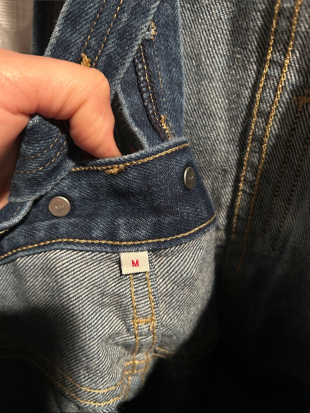Levi's Indigo Blue Denim Overalls with Signature Patch - Picture 5 of 5